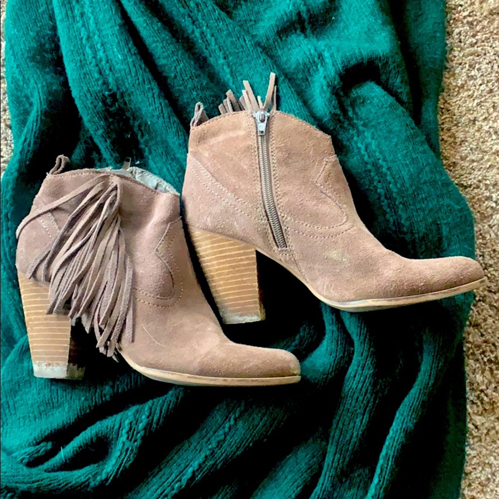 Steve Madden Booties with Fringe